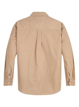 Hemd Tommy Hilfiger Corduroy Beige für Junge