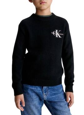 Pullover Calvin Klein Essential Jumpsuit Schwarz Junge