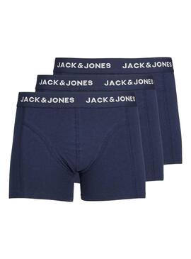 Pack 3 Unterhose Jack & Jones Marineblau Herren
