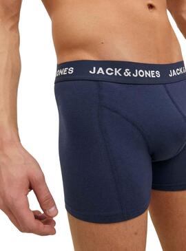 Pack 3 Unterhose Jack & Jones Marineblau Herren