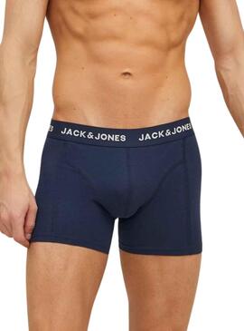 Pack 3 Unterhose Jack & Jones Marineblau Herren