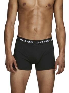 Pack 3 Unterhose Jack & Jones Schwarzs Herren