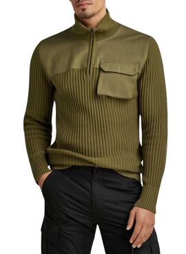 Pullover G-Star Army Zip Up Grün für Herren