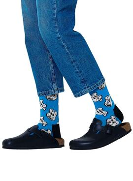 Socken Happy Socks Doggo Blau Herren und Damen