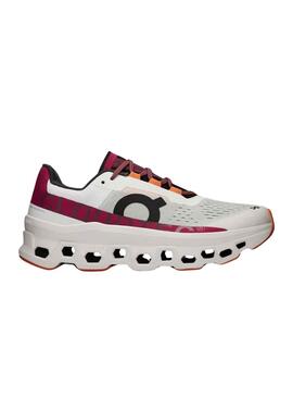 Sneakers On Cloudmonster Weiss und Fuchsia