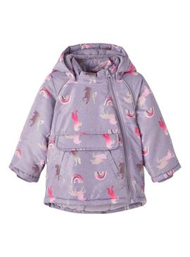 Jacke Name It Micco Lila für Mädchen