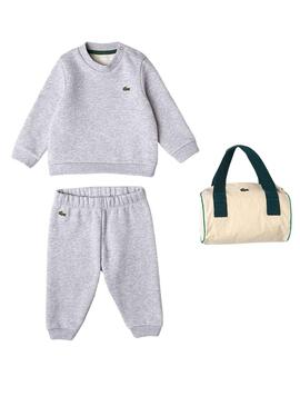 Trainingsanzug Lacoste Pyjama Grau für Baby