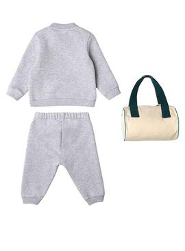 Trainingsanzug Lacoste Pyjama Grau für Baby
