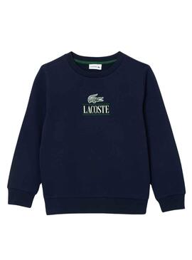 Sweatshirt Lacoste Emblematico Marineblau für Junge