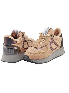 Sneakers Duuo Calma High Beige für Damen.