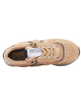 Sneakers Duuo Calma High Beige für Damen.