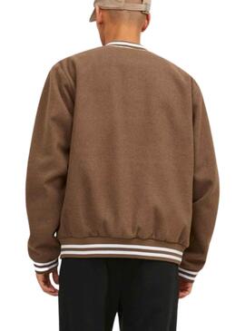 Jacke Jack and Jones Zac Bomber Braun Mann