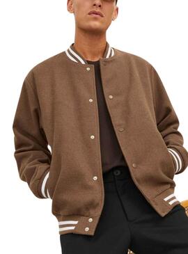 Jacke Jack and Jones Zac Bomber Braun Mann
