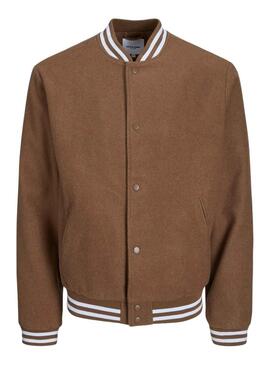 Jacke Jack and Jones Zac Bomber Braun Mann