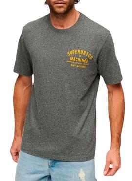 T-Shirt Superdry Workwear Trade Grau für Herren
