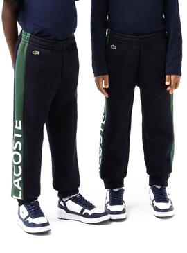 Hose Lacoste Trainingsanzug Marineblau Junge Mädchen