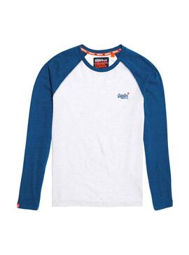 T-Shirt Superdry Orange Label Weiß Herren