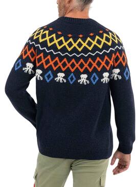 Pullover El Pulpo Alpen Marineblau für Herren