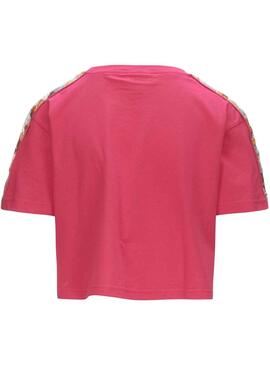 T-Shirt Kappa Vapua Crop Rosa für Damen