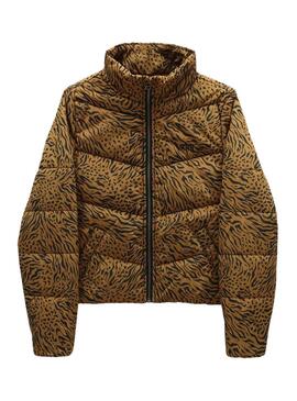 Jacke Vans Foundry Puffer Leopardo für Mädchen