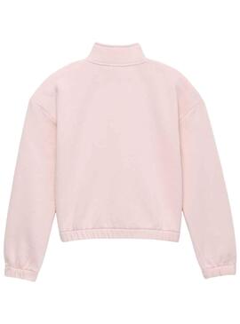 Sweatshirt Vans Half Zip Mock Rosa für Mädchen