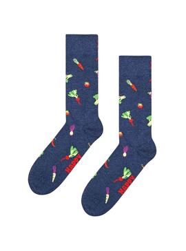 Socken Happy Socks Veggie Marineblau für Herren