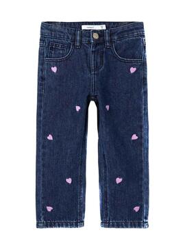 Hose Jeans Name It Rose Corazones für Mädchen