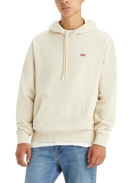 Sweatshirt Levis Original Kapuze Beige für Herren