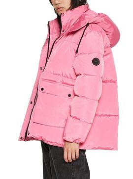 Jacke Only Nora Short Puffer Rosa für Damen