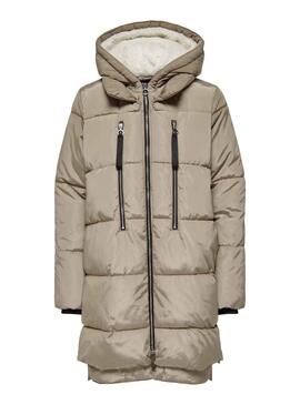 Jacke Only New Nora Long Beige für Damen