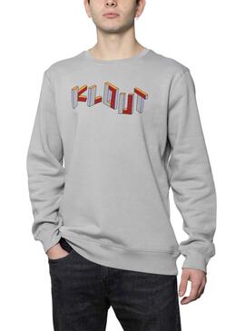 Sweatshirt Klout Art Grau Unisex