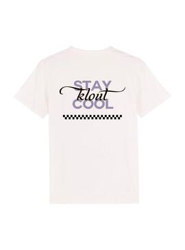 T-Shirt Klout Cool Weiss Unisex