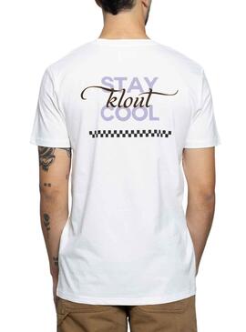T-Shirt Klout Cool Weiss Unisex