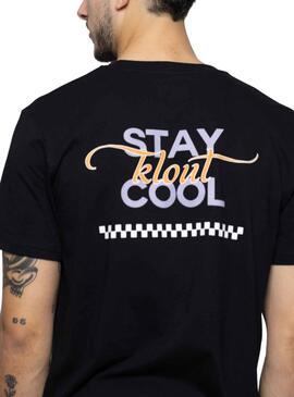 T-Shirt Klout Cool Schwarz Unisex