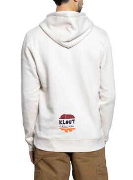 Sweatshirt Klout Weiss Millán II Beige Unisex