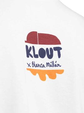 T-Shirt Klout Weiss Millán II Beige Unisex