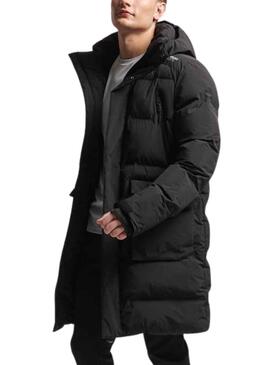 Jacke Superdry Longline Padded Schwarz Herren