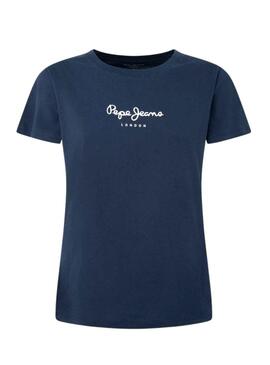 T-Shirt Pepe Jeans Wendys Marineblau für Damen