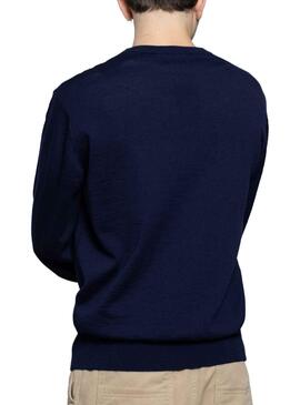 Pullover Klout Basic Marineblau für Herren