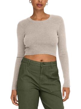 Pullover Only Karol Beige für Damen