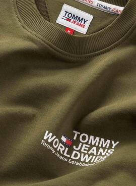 Sweatshirt Tommy Jeans Entry Graphic Grün Herren