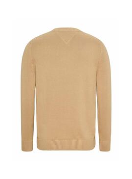 Pullover Tommy Jeans Essential Crew Beige Herren