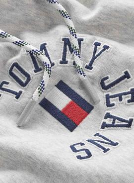 Sweatshirt Tommy Jeans ArchArched Grau für Herren
