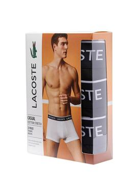 Pack 3 Boxer Lacoste Casual Schwarz Herren