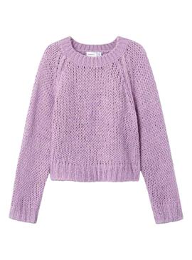 Pullover Name It Menge Boxy Lavendel für Mädchen