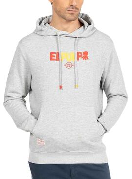 Sweatshirt El Pulpo Schriftzug RFEF Grau für Herren