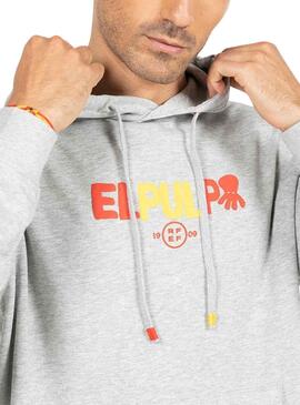 Sweatshirt El Pulpo Schriftzug RFEF Grau für Herren