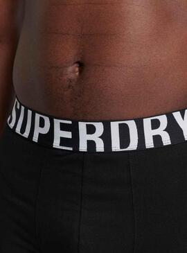 Unterhose Superdry Dual Logo Schwarz für Herren