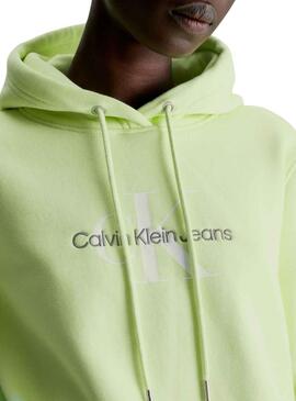 Sweatshirt Calvin Klein Jumpsuitlogo Reg Grün Herren