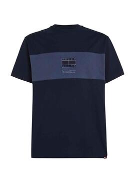 T-Shirt Tommy Jeans Reg Tonal Marineblau Herren